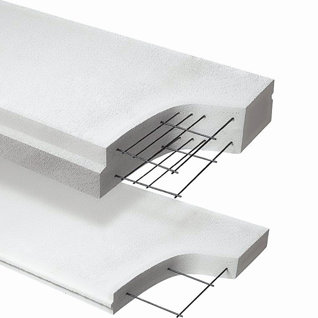 Bên trong tấm panel AAC được gia cố bằng lưới thép