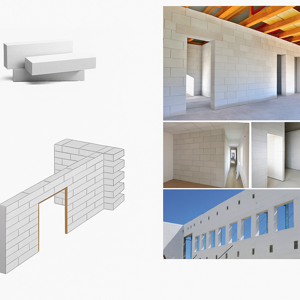 Hình minh họa ứng dụng của gạch AAC