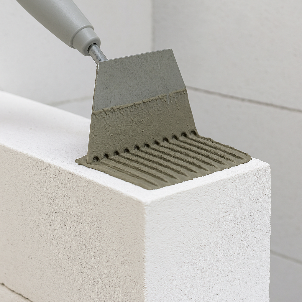 Vữa AAC mỏng nhẹ, tăng độ bám dính 