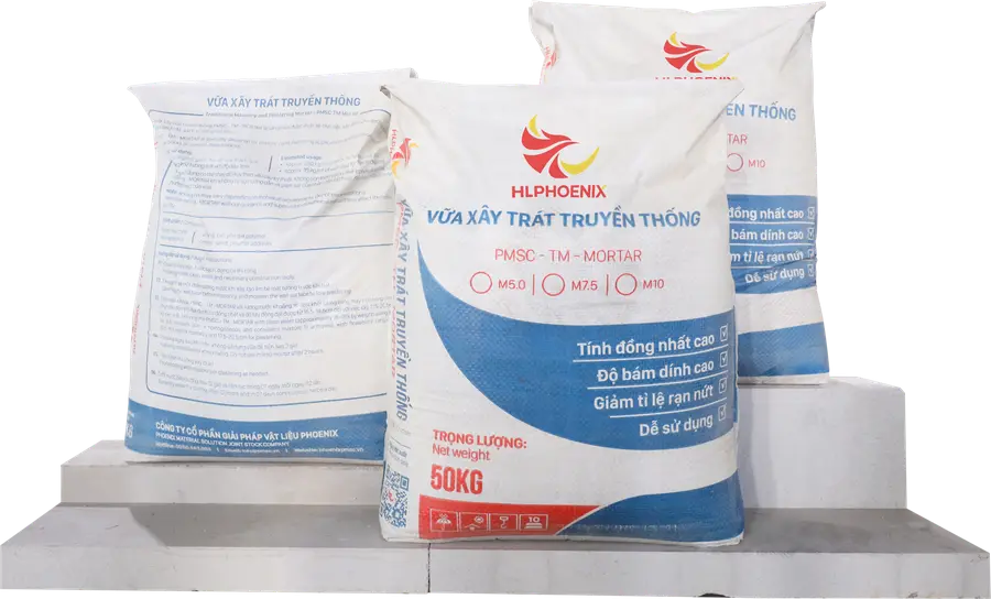 Vữa khô trộn sẵn Phoenix